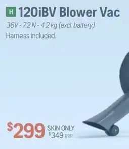 Husqvarna 120iBV Blower Vac offer