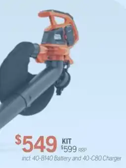 Husqvarna 40-B140 Battery and 40-C80 Charger offer