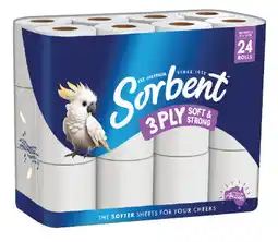 IGA Sorbent 3 Ply Soft & Strong Toilet Tissue offer