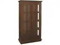 LivingStyles Mossman Mahogany Timber 2 Door Display Cabinet, Mahogany offer