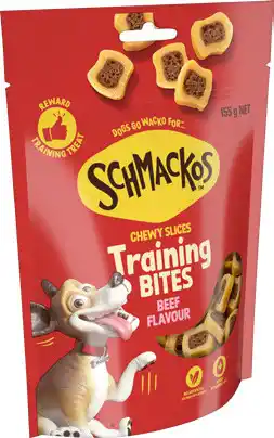 IGA Schmackos Training Bites Dog Treats 130‑155g Selected Varieties offer