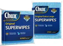 IGA Chux Original Superwipes 10 Pack or Giant Superwipes 5 Pack offer