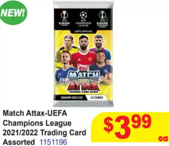 Mr Toys Match Attax-UEFA Champions League 2021/2022 Trading Card Assorted offer