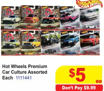 Mr Toys Hot Wheels Premium Car Culture Assorted Each offer