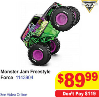 Mr Toys Monster Jam Freestyle Force offer