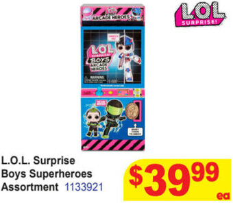 Mr Toys L.O.L. Surprise Boys Superheroes Assortment offer