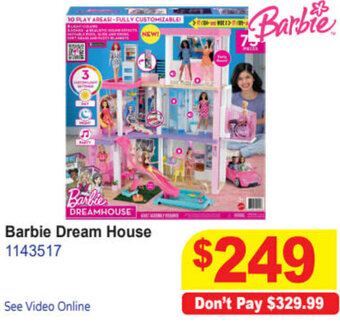 Mr Toys Barbie Dream House offer