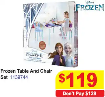 Mr Toys Frozen Table And Chair Set offer