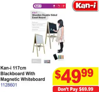 Mr Toys Kan-i 117cm Blackboard With Magnetic Whiteboard offer