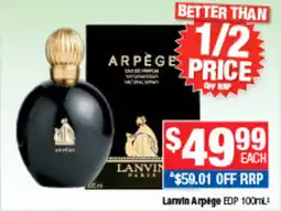 Direct Chemist Outlet Lanvin Arpège EDP offer