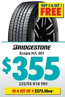 Bob Jane T-Marts Bridgestone Ecopia H/L 001 offer