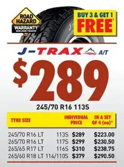 Bob Jane T-Marts J-Trax A/T offer