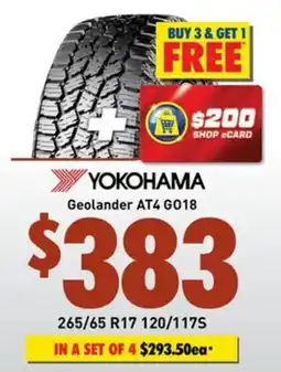 Bob Jane T-Marts Yokohama Geolander AT4 GO18 offer
