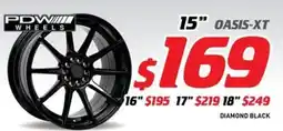 Bob Jane T-Marts PDW WHEELS 15" OASIS-XT offer