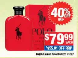 Direct Chemist Outlet Ralph Lauren Polo Red EDT offer