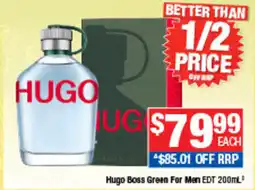 Direct Chemist Outlet Hugo Boss Green For Men EDT offer