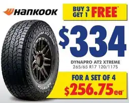 Bob Jane T-Marts Hankook Dynapro At2 Xtreme offer