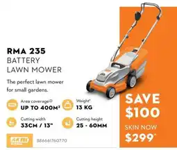 STIHL RMA 235 Battery Lawn Mower offer