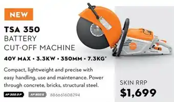 Stihl TSA 350 Battery Cut-Off Machine