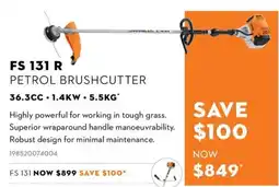 STIHL FS 131 R Petrol Brushcutter offer