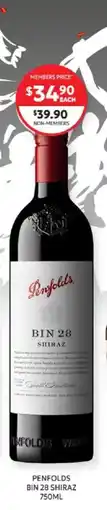 Harry Brown Penfolds Bin 28 Shiraz offer
