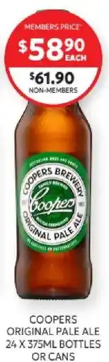 Harry Brown Coopers Original Pale Ale offer