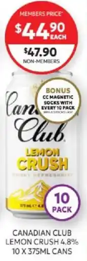 Harry Brown Canadian Club Lemon Crush offer