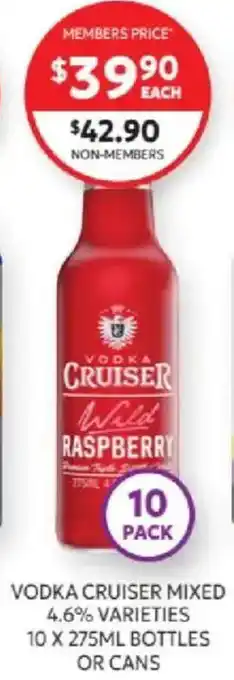 Vodka Cruiser Wild Raspberry
