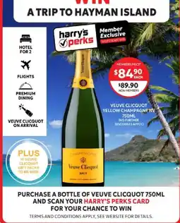 Harry Brown Veuve Clicquot Yellow Champagne NV offer