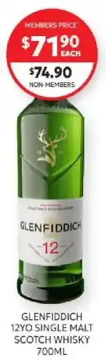 Harry Brown Glenfiddich 12yo Single Malt Scotch Whisky offer