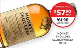 Harry Brown Monkey Shoulder Scotch Whisky offer