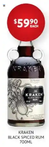 Harry Brown Kraken Black Spiced Rum offer