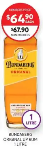 Harry Brown Bundaberg Original Up Rum offer