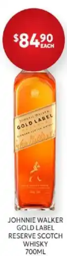 Harry Brown Johnnie Walker Gold Label Reserve Scotch Whisky offer