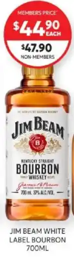 Harry Brown Jim Beam White Label Bourbon offer
