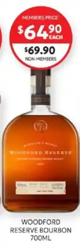 Harry Brown Woodford Reserve Bourbon offer