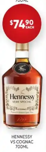 Harry Brown Hennessy VS Cognac offer