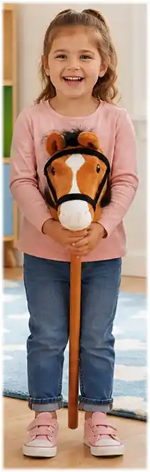 Wonder Co. Plush Horse Dark Brown 75cm