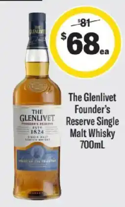 Liquorland The Glenlivet Founder's Reserve Single Malt Whisky offer