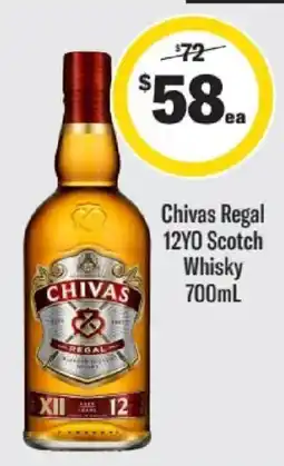 Liquorland Chivas Regal 12YO Scotch Whisky offer