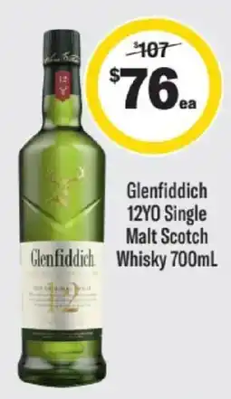 Liquorland Glenfiddich 12YO Single Malt Scotch Whisky offer