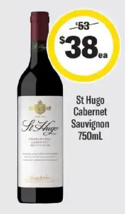 Liquorland St Hugo Cabernet Sauvignon offer
