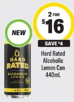 Liquorland Hard Rated Alcoholic Lemon offer