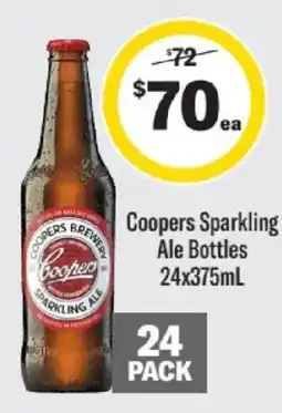 Liquorland Coopers Sparkling Ale Bottles offer
