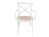 LivingStyles Korari Wooden Cross Back Carver Dining Chair offer