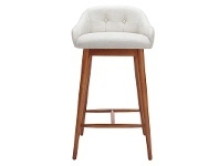 Dash Fabric & Ash Timber Counter Stool