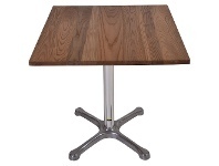 LivingStyles Gordon Elm Timber & Steel Square Dining Table, 70cm offer