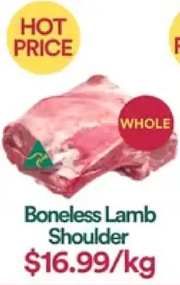 WHOLEFARMS Boneless Lamb Shoulder offer