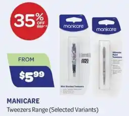 Health Save Manicare Tweezers Range offer
