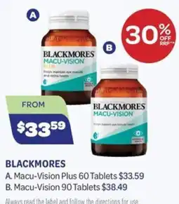Health Save Blackmores Macu-Vision offer